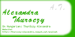 alexandra thuroczy business card