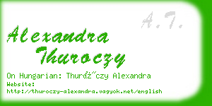 alexandra thuroczy business card